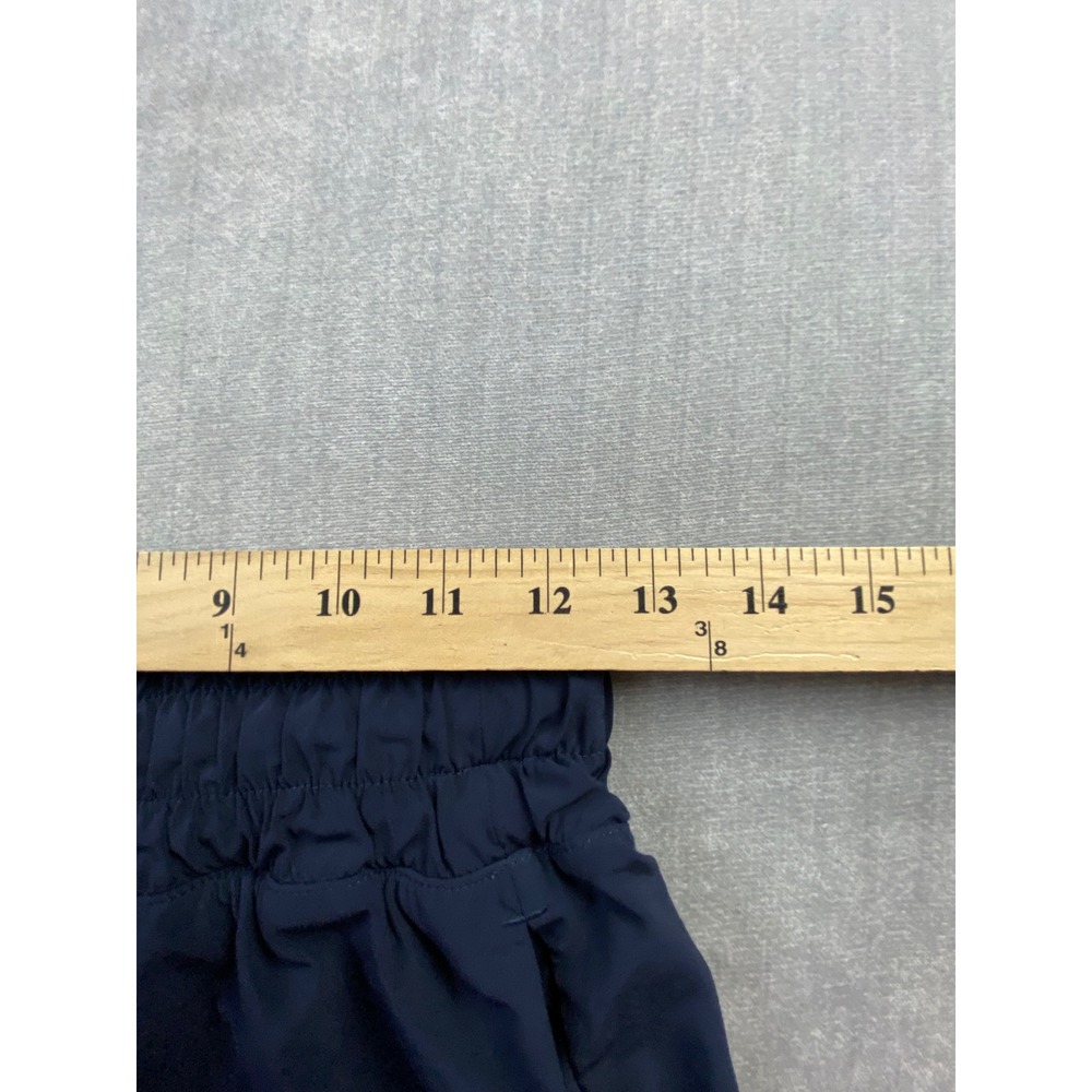 Athleta Girl Navy Blue Smocked Waist Athletic Running Shorts Size‎ XL 14 - Picture 4 of 4